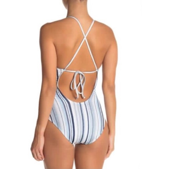 Splendid Line Of Sight Striped One-Piece Swimsuit - Picture 7 of 15